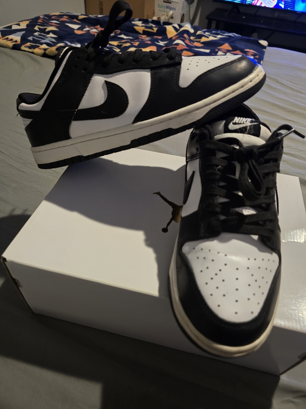 Nike Dunk Low 'Panda' Sneakers Black/White DD1391-100 Men's Size 9